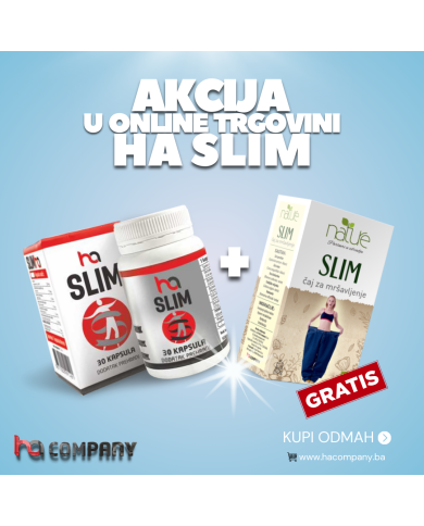 Akcija 1+1! Slim HA + Slim HA čaj gratis