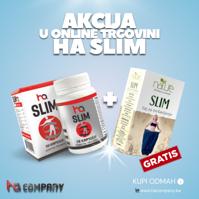 Akcija 1+1! Slim HA + Slim HA čaj gratis