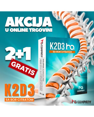 Akcija 2+1! K2D3 HA sa bor citratom