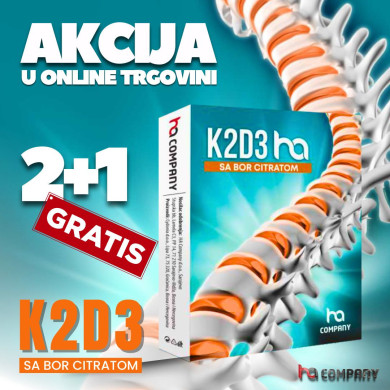 Akcija 2+1! K2D3 HA sa bor citratom