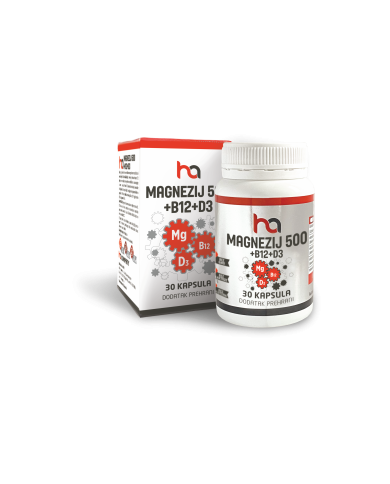 Magnezij 500 + B12 + D3 HA